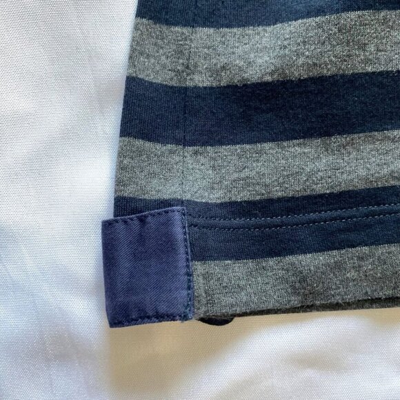 PAUL & SHARK YATCHING NORTH SEA CLUB VINTAGE WOMEN'S NAVY GREY LONG SLEEVE TOP - Picture 10 of 12